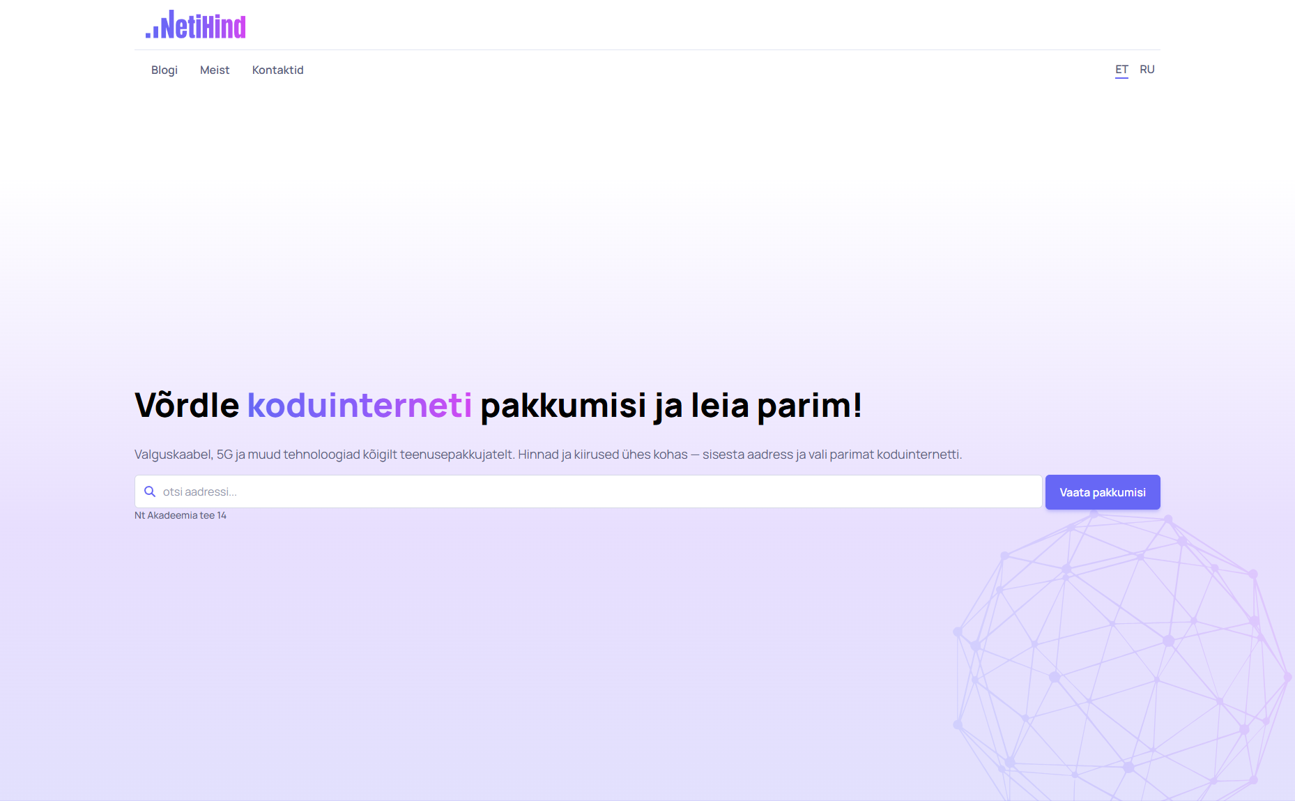 NETIHIND - Home Internet Comparison Platform preview
